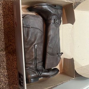 Frye Phillip tall riding boots size 8 grey